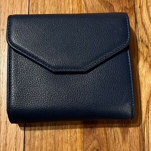 Blue accordion wallet - Plepic Holiday Half Clutch